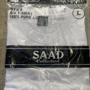 SD Collection Men's White T-Shirt Six pcs